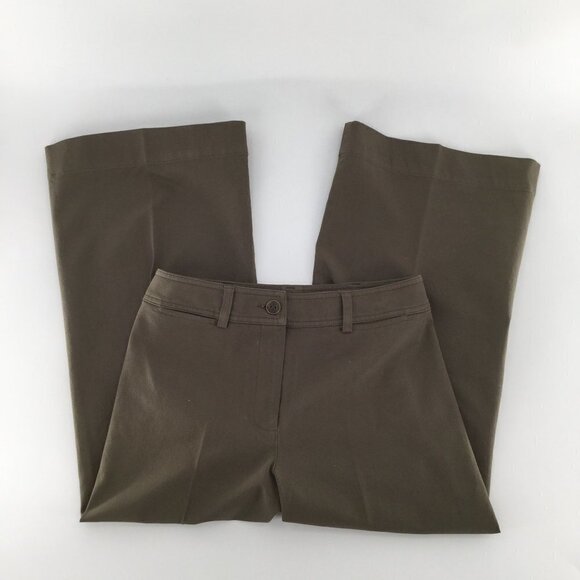 Trina Turk Wide Leg Cropped olive Colored … - Picture 9 of 12